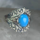 Black Hills Gold ring Turquoise band size 8 sterling silver women girls