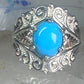 Black Hills Gold ring Turquoise band size 8 sterling silver women girls