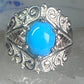 Black Hills Gold ring Turquoise band size 8 sterling silver women girls