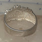 Vintage Black Hills Gold Style Sterling Silver 12K Gold Grape Leaf Ring Size 8.75 925