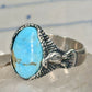 Eagle ring signed turquoise size 12 sterling silver Carolyn Pollack women men