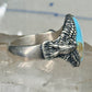 Eagle ring signed turquoise size 12 sterling silver Carolyn Pollack women men