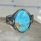 Eagle ring signed turquoise size 12 sterling silver Carolyn Pollack women men