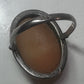 Bull ring Cameo Shell Taurus Zodiac band size 4 800 silver women girls