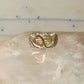 Vintage Black Hills Gold Style Sterling Silver 12K Gold Grape Leaf Ring Size 8.75 925