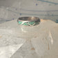 Vintage Zuni wedding band turquoise size 9.50 band sterling silver women men