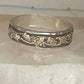 Vintage Black Hills Gold Landstrom Sterling Silver 12K Gold Leaf Band Ring Size 14 925