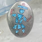 Kachina ring Turquoise chips ring coral band size 11 sterling silver women men