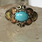 Black Hills Gold ring size 4.75 turquoise leaves sterling silver band  women girls