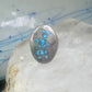 Kachina ring Turquoise chips ring coral band size 11 sterling silver women men