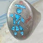 Kachina ring Turquoise chips ring coral band size 11 sterling silver women men