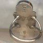 Vintage J Lahi Zuni Sterling Silver Multi Stone Sunface Mosaic Inlay Shield Ring Size 6.75 925
