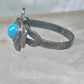 Phoenix ring Turquoise ring Navajo band size 4.50 sterling silver women girls