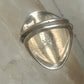 Vintage Navajo Signed JW Sterling Silver Turquoise Leaf Applique Ring Size 4.75 925