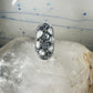 Navajo ring Saddle Mother or Pearl MOP knuckle band size 8 sterling silver women