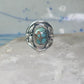 Turquoise ring Navajo band size 10 sterling silver women men