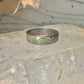 Vintage Zuni wedding band turquoise chips size 10.75 band sterling silver women men