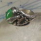 Southwest four snakes snake ring turquoise size 7.25 sterling silver women men