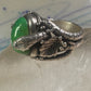 Southwest four snakes snake ring turquoise size 7.25 sterling silver women men