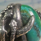 Southwest four snakes snake ring turquoise size 7.25 sterling silver women men