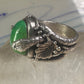 Southwest four snakes snake ring turquoise size 7.25 sterling silver women men