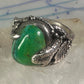 Southwest four snakes snake ring turquoise size 7.25 sterling silver women men