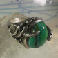 Southwest four snakes snake ring turquoise size 7.25 sterling silver women men
