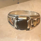 Black Hills Gold ring size 9.25 onyx leaves band women men