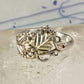 Black Hills Gold ring leaves wedding band size 6.5 sterling silver women