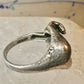 Hand ring figurative band size 5 sterling silver women vintage