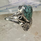 Navajo ring heart love Valentine leaves band size 7.5 sterling silver women