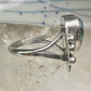 Navajo ring heart love Valentine leaves band size 7.5 sterling silver women