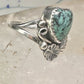 Navajo ring heart love Valentine leaves band size 7.5 sterling silver women