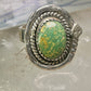 Navajo snake ring turquoise size 8.75 adj  sterling silver women