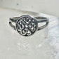 Celtic knot ring Circular knots band Size 6.50 sterling silver women girls