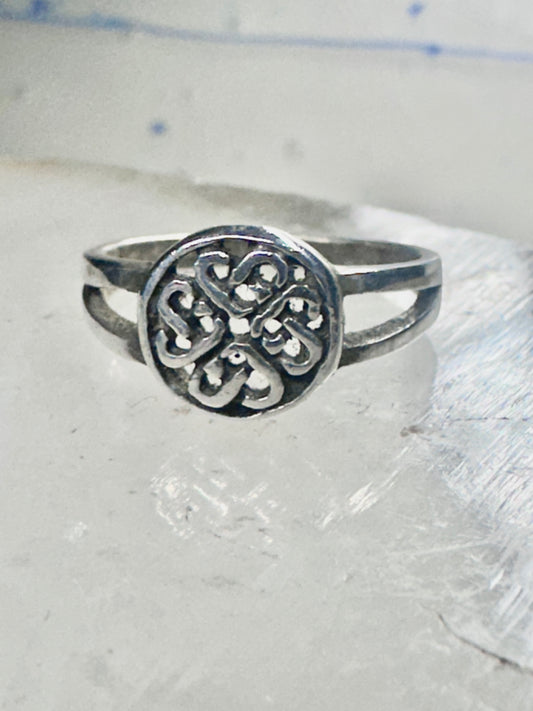 Celtic knot ring Circular knots band Size 6.50 sterling silver women girls