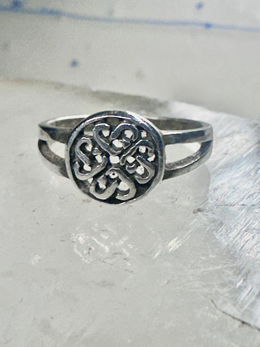 Celtic knot ring Circular knots band Size 6.50 sterling silver women girls
