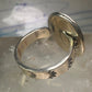 Navajo snake ring turquoise size 8.75 adj  sterling silver women