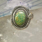 Navajo snake ring turquoise size 8.75 adj  sterling silver women