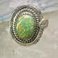 Navajo snake ring turquoise size 8.75 adj  sterling silver women