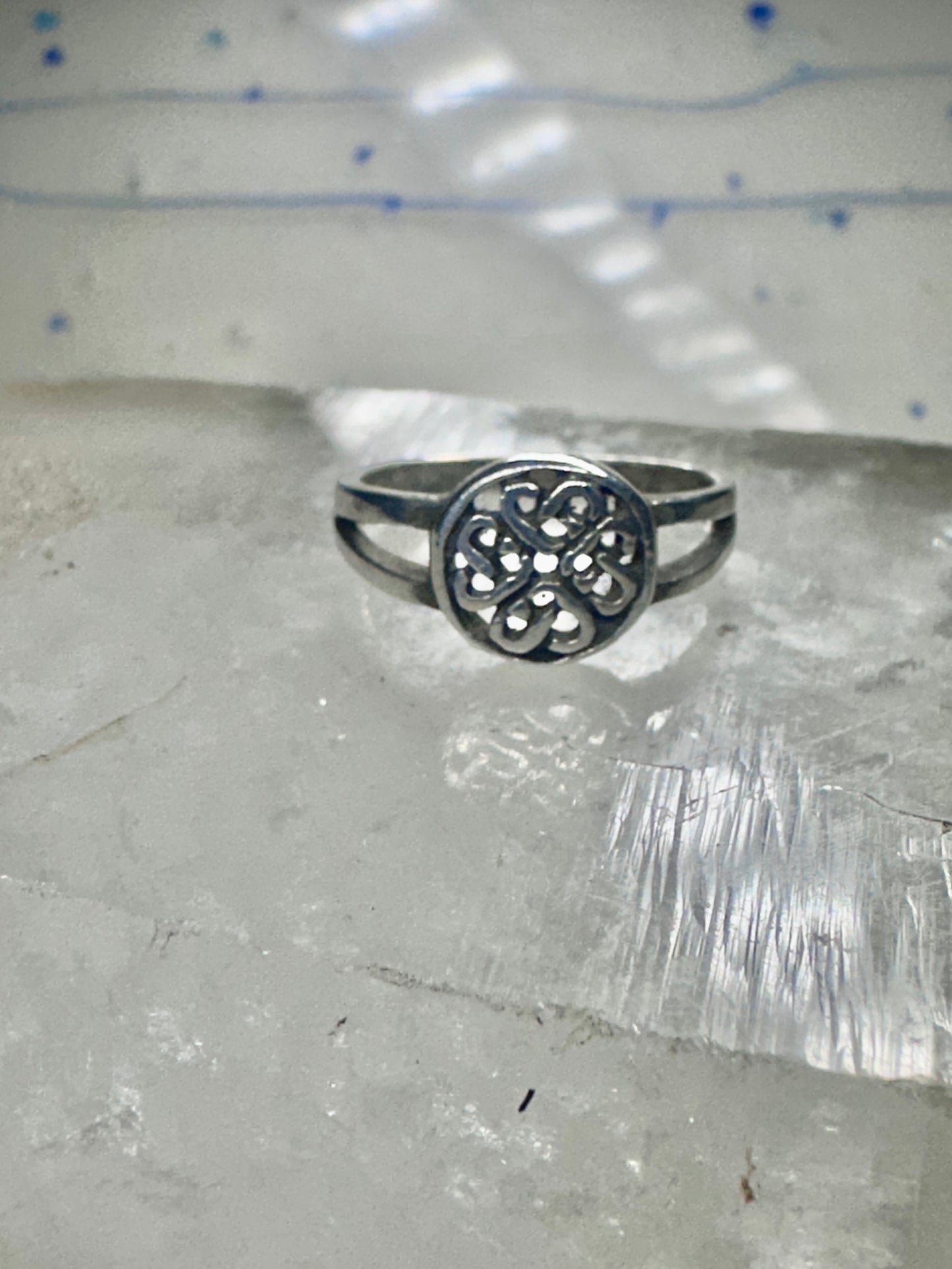 Celtic knot ring Circular knots band Size 6.50 sterling silver women girls