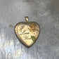Vintage Heart Photo Locket "I Love You" Valentine with Heart and Floral Design
