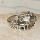Vintage Noah's Ark Animals Two by Two Biblical Ring Cigar Band Size 6 925