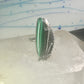 Navajo Long Malachite ring Peterson Johnson size 9 sterling silver women