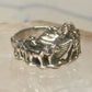 Vintage Noah's Ark Animals Two by Two Biblical Ring Cigar Band Size 6 925