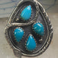 Navajo snake ring turquoise size 9.25 sterling silver women