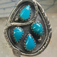 Navajo snake ring turquoise size 9.25 sterling silver women