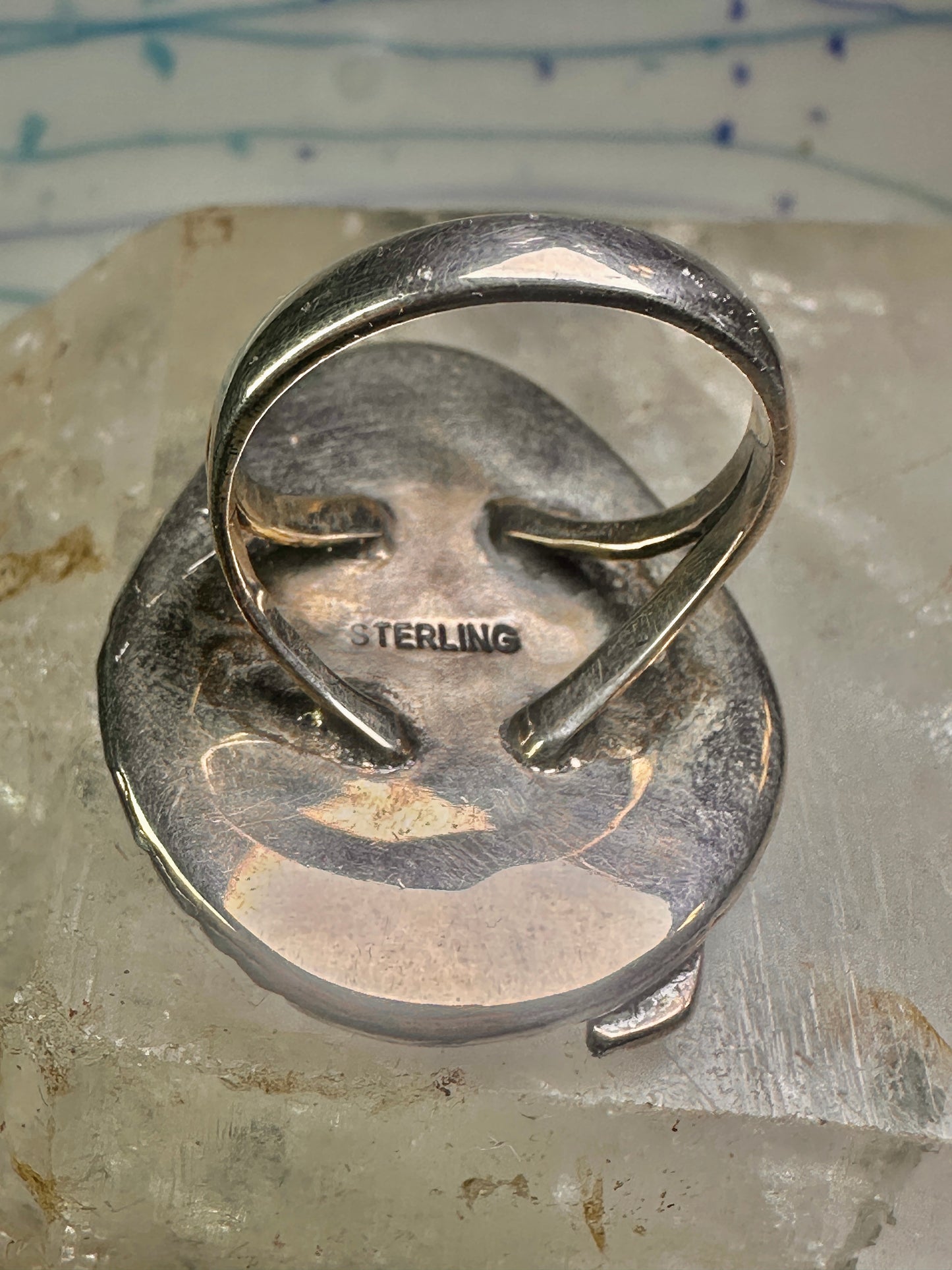 Navajo snake ring turquoise size 9.25 sterling silver women