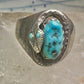Navajo snake ring turquoise size 11.5 sterling silver women men