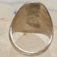 Vintage Navajo Style Sterling Silver Turquoise Bear Paw Shadowbox Ring Size 11 925